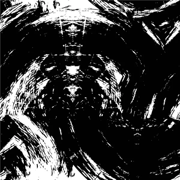 Чорно Білий Гранжевий Абстрактний Фон — стоковий вектор