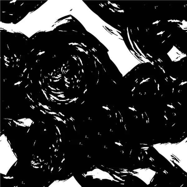 Fekete Fehér Grunge Elvont Texturált Háttér — Stock Vector