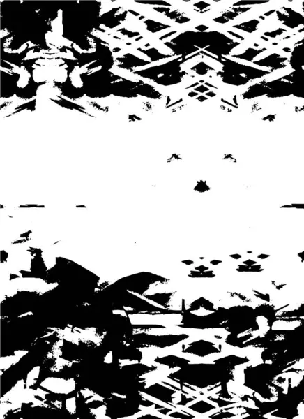 Креативний Чорно Білий Візерунок Абстрактним Дизайном — стоковий вектор