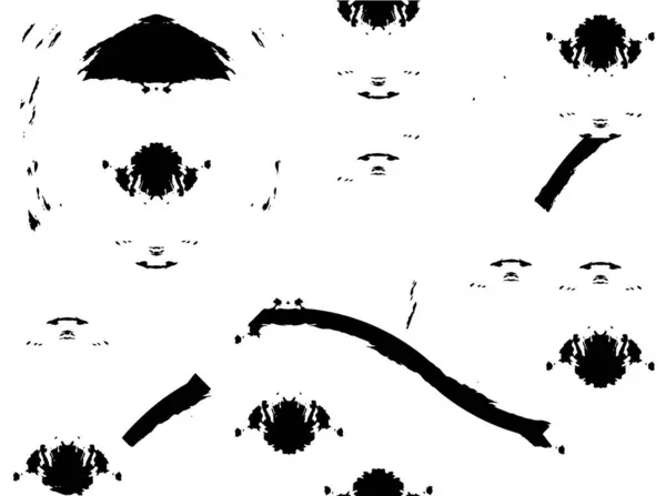 Kreatives Schwarz Weiß Muster Mit Abstraktem Design — Stockvektor