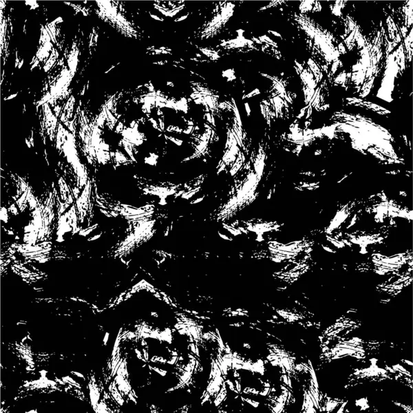 Abstrakte Grunge Textur Auf Schwarz Weißem Hintergrund — Stockvektor