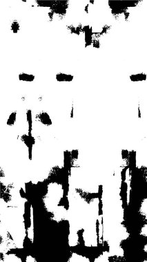 Abstract black and white vector background. Monochrome vintage surface with dirty pattern in cracks, spots, dots