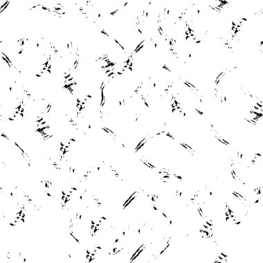 Abstract black and white vector background. Monochrome vintage surface with dirty pattern in cracks, spots, dots