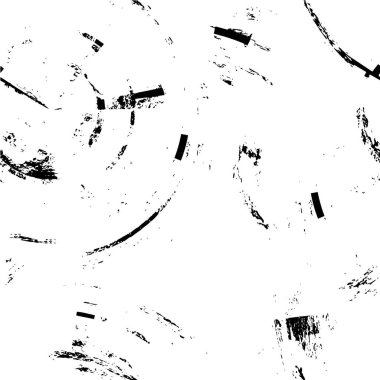 Abstract black and white vector background. Monochrome vintage surface with dirty pattern in cracks, spots, dots