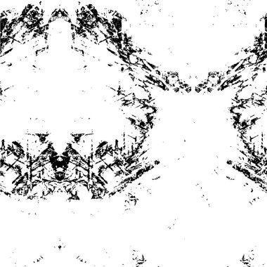 Abstract black and white vector background. Monochrome vintage surface with dirty pattern in cracks, spots, dots