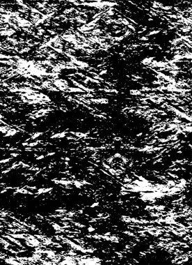 Abstract black and white vector background. Monochrome vintage surface with dirty pattern in cracks, spots, dots