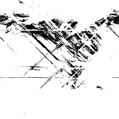 Abstract black and white vector background. Monochrome vintage surface with dirty pattern in cracks, spots, dots