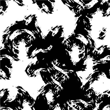 Abstract black and white vector background. Monochrome vintage surface with dirty pattern in cracks, spots, dots