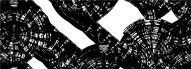 Sert siyah-beyaz dokular. Grunge 'un geçmişi. Soyut doku etkisi. Vektör İllüstrasyonu.