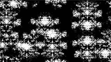 Sert siyah-beyaz dokular. Grunge 'un geçmişi. Soyut doku etkisi. Vektör İllüstrasyonu.