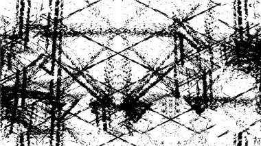 Sert siyah-beyaz dokular. Grunge 'un geçmişi. Soyut doku etkisi. Vektör İllüstrasyonu.