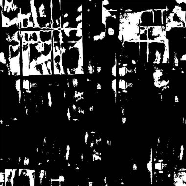Sert siyah-beyaz dokular. Grunge 'un geçmişi. Soyut doku etkisi. Vektör İllüstrasyonu.