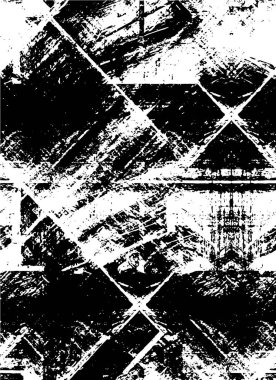 Sert siyah-beyaz dokular. Grunge 'un geçmişi. Soyut doku etkisi. Vektör İllüstrasyonu.
