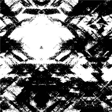 Sert siyah-beyaz dokular. Grunge 'un geçmişi. Soyut doku etkisi. Vektör İllüstrasyonu.