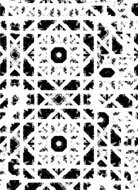 Kaba monokrom desen çizimi. Grunge 'un geçmişi. Soyut doku efekti.