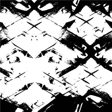 Siyah ve beyaz dokusunda sıkıntılı desen 