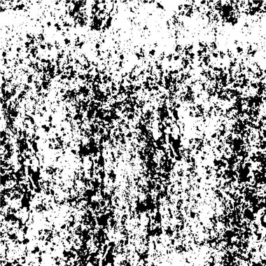 Abstract black and white vector background. Monochrome vintage surface with dirty pattern in cracks, spots, dots