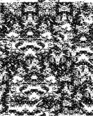 Abstract black and white vector background. Monochrome vintage surface with dirty pattern in cracks, spots, dots