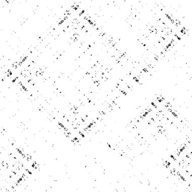 Abstract black and white vector background. Monochrome vintage surface with dirty pattern in cracks, spots, dots