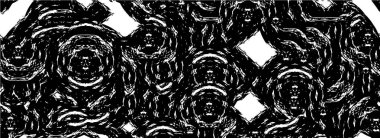 Siyah ve beyaz dokusunda sıkıntılı desen 