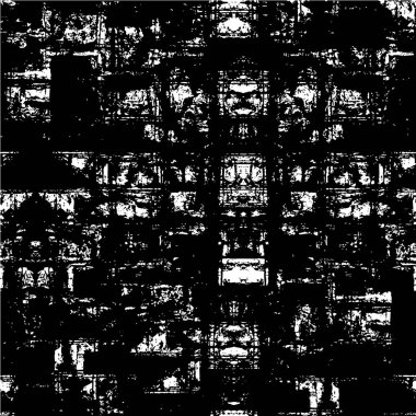 Siyah ve beyaz dokusunda sıkıntılı desen 