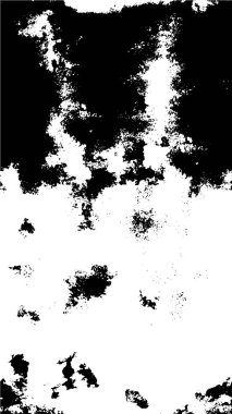 Abstract black and white vector background. Monochrome vintage surface with dirty pattern in cracks, spots, dots