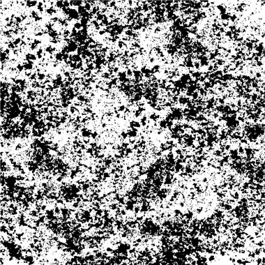 Abstract black and white vector background. Monochrome vintage surface with dirty pattern in cracks, spots, dots