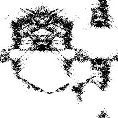 Abstract black and white vector background. Monochrome vintage surface with dirty pattern in cracks, spots, dots