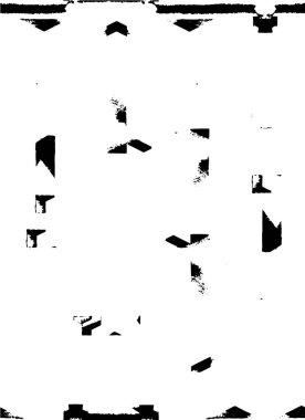 Abstract black and white vector background. Monochrome vintage surface with dirty pattern in cracks, spots, dots