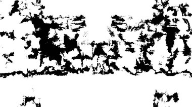 Abstract black and white vector background. Monochrome vintage surface with dirty pattern in cracks, spots, dots