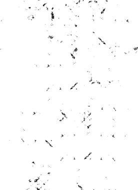 Grunge üst üste biniyor. Soyut siyah-beyaz vektör arkaplanı. Çatlaklarda, noktalarda, noktalarda kirli desenli tek renkli vintage yüzey. 