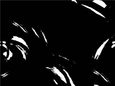 Grunge üst üste biniyor. Soyut siyah-beyaz vektör arkaplanı. Çatlaklarda, noktalarda, noktalarda kirli desenli tek renkli vintage yüzey. 