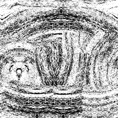 Grunge üst üste biniyor. Soyut siyah-beyaz vektör arkaplanı. Çatlaklarda, noktalarda, noktalarda kirli desenli tek renkli vintage yüzey. 