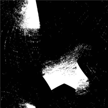 Grunge üst üste biniyor. Soyut siyah-beyaz vektör arkaplanı. Çatlaklarda, noktalarda, noktalarda kirli desenli tek renkli vintage yüzey. 