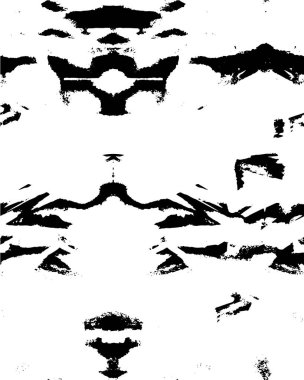 Abstract black and white vector background. Monochrome vintage surface with dirty pattern in cracks, spots, dots