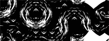 soyut dizaynlı yaratıcı siyah beyaz desen           