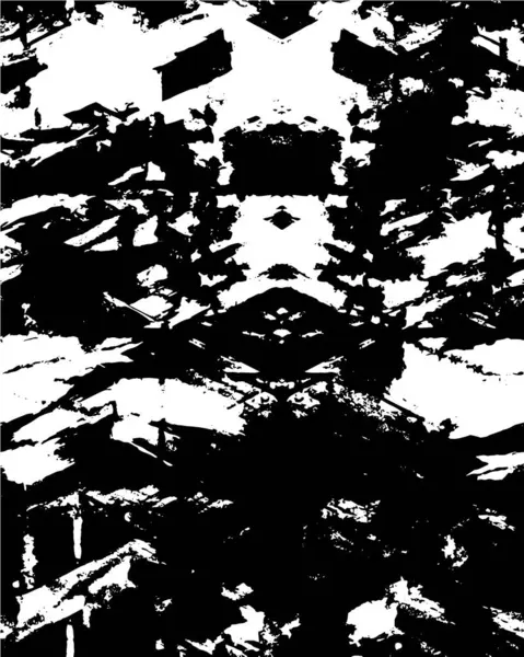 Μαύρο Και Άσπρο Grunge Αφηρημένη Υφή Φόντο — Διανυσματικό Αρχείο
