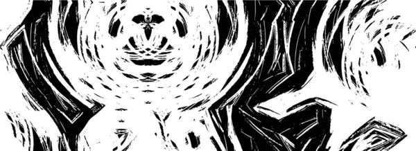 Грубая Черно Белая Текстура Гранж Фок Абстрактный Текстурированный Эффект Векторная — стоковый вектор