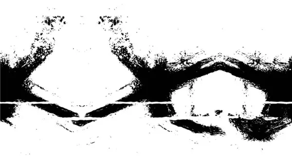 Surowa Czarno Biała Faktura Pochodzenie Grunge Streszczenie Teksturowanego Efektu Ilustracja — Wektor stockowy