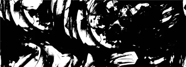 Kaba Monokrom Desen Çizimi Grunge Geçmişi Soyut Doku Efekti — Stok Vektör
