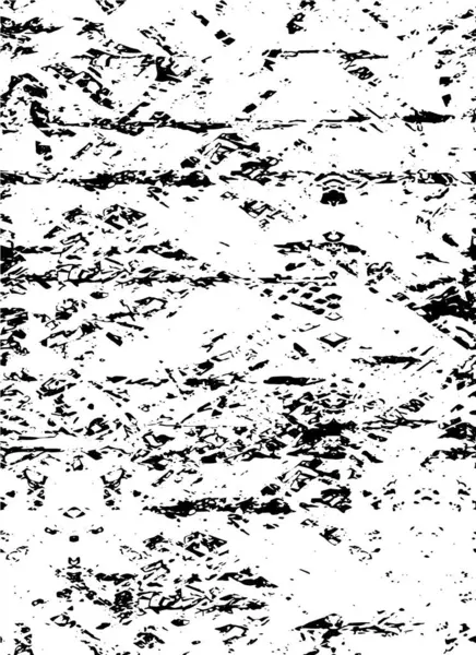グラウンジオーバーレイ 抽象的な黒と白のベクトル背景 ひび割れ 点の汚れたパターンが付いているモノクロのヴィンテージの表面 — ストックベクタ