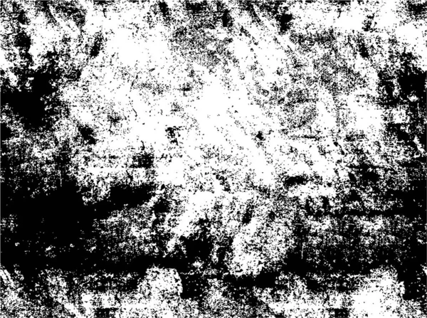 卷曲叠层 摘要黑白矢量背景 单色复古表面 有裂缝 点的肮脏图案 — 图库矢量图片