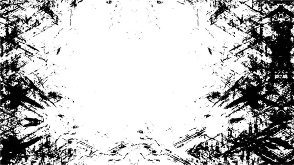Siyah Beyaz Arkaplanın Soyut Grunge Dokusu — Stok Vektör