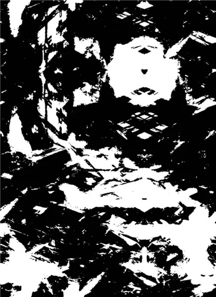 Fekete Fehér Grunge Elvont Texturált Háttér — Stock Vector