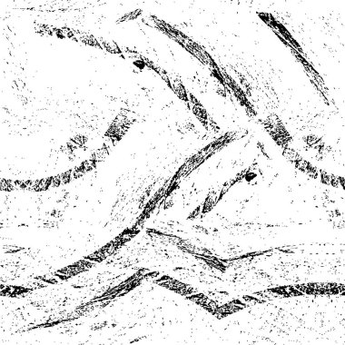 Abstract black and white vector background. Monochrome vintage surface with dirty pattern in cracks, spots, dots