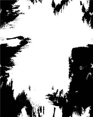Abstract black and white vector background. Monochrome vintage surface with dirty pattern in cracks, spots, dots