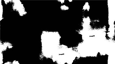 Abstract black and white vector background. Monochrome vintage surface with dirty pattern in cracks, spots, dots