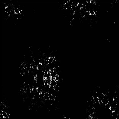 Abstract black and white vector background. Monochrome vintage surface with dirty pattern in cracks, spots, dots
