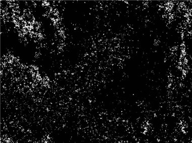 Abstract black and white vector background. Monochrome vintage surface with dirty pattern in cracks, spots, dots
