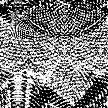 Abstract black and white vector background. Monochrome vintage surface with dirty pattern in cracks, spots, dots